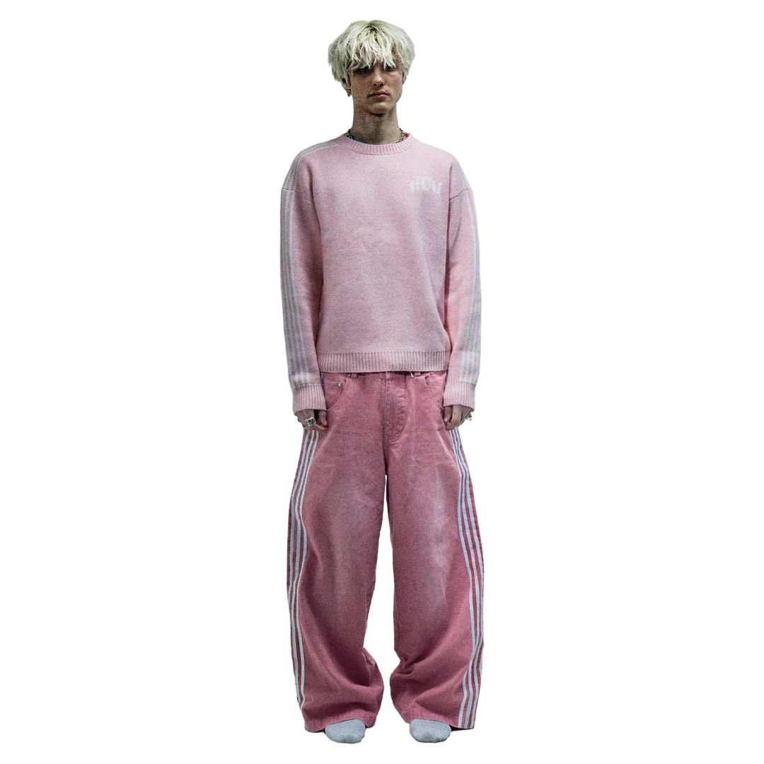 TRACK DENIM (PINK)