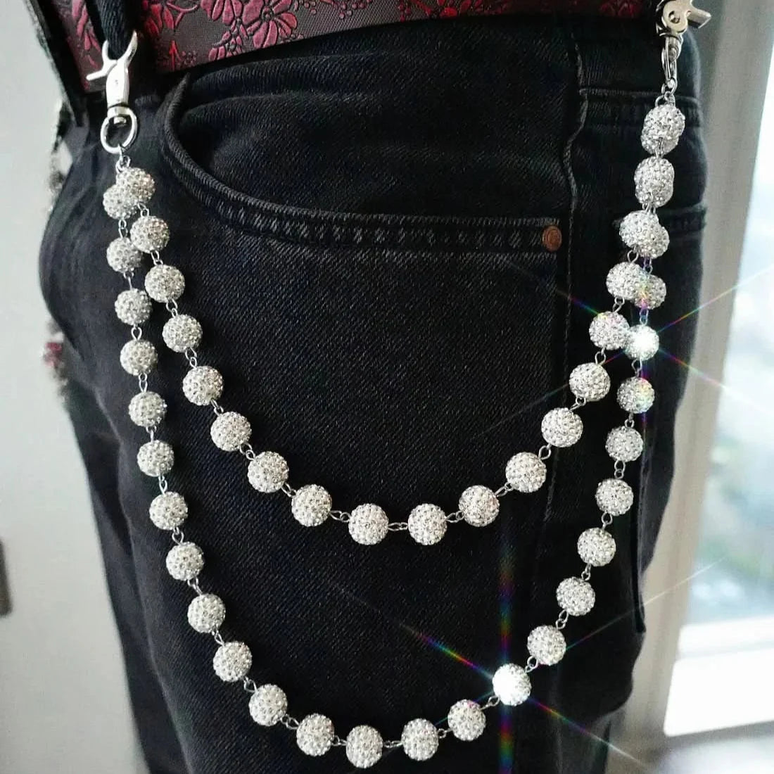CRYSTAL POCKET CHAIN